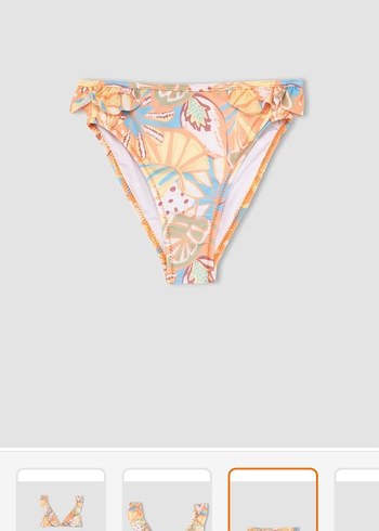 11-12 Yaş Beden çeşitli Renk Kız çocuk bikini takım