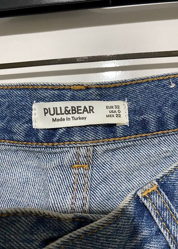 Kadın Mavi Kemer Detaylı Kot Şort - Görsel 2