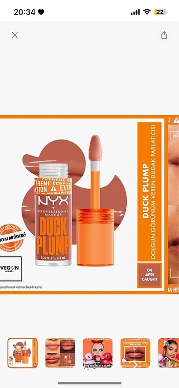 Nyx duck plump