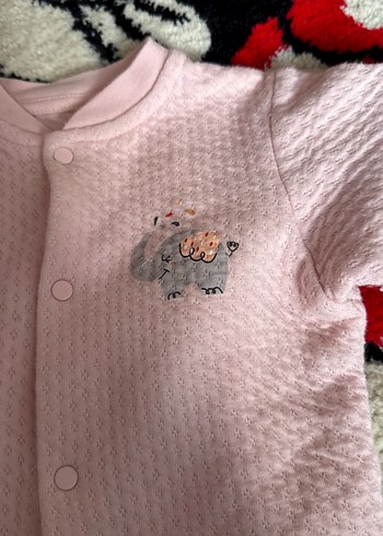 HelloBaby Kız Çocuk Pembe Triko Hırka Nakışlı