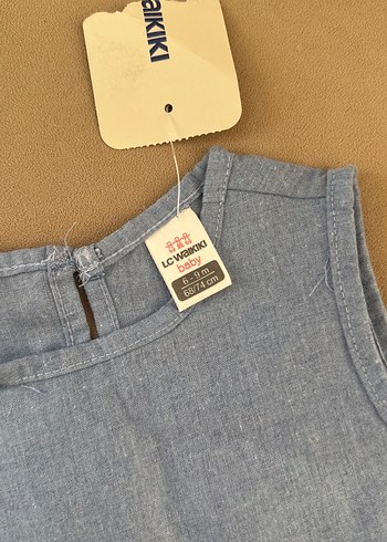 LC Waikiki Kolsuz Mavi Denim Kız Çocuk Elbise