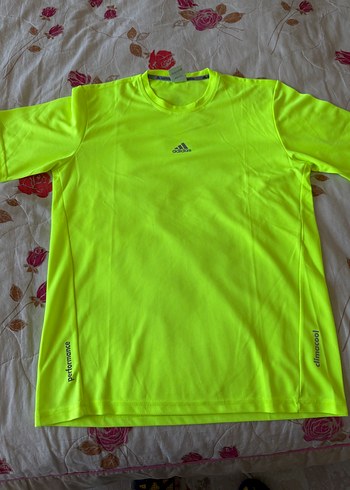 Sarı Adidas Performans Erkek Spor Tişörtü