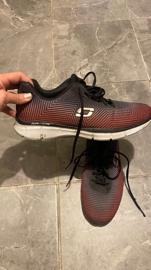 Kırmızı Siyah Erkek Spor Ayakkabı - Görsel 4