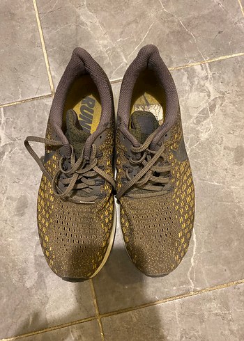 Yılan Desenli Kahverengi Bağcıklı Spor Ayakkabı - Görsel 2