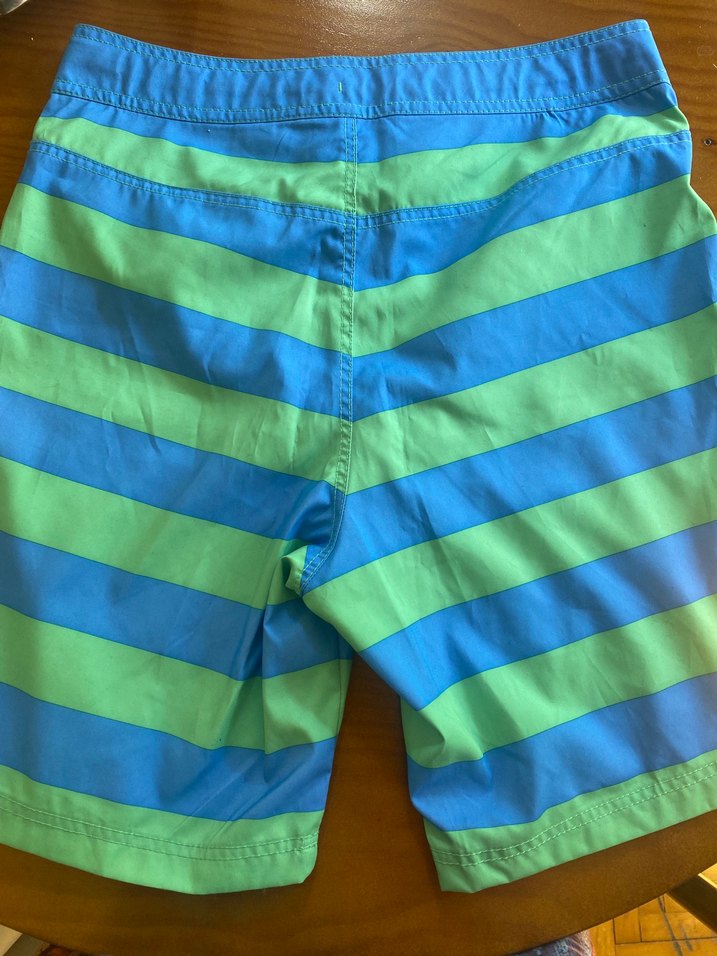 Renkli Çizgili Erkek Midi Mayo - Görsel 2