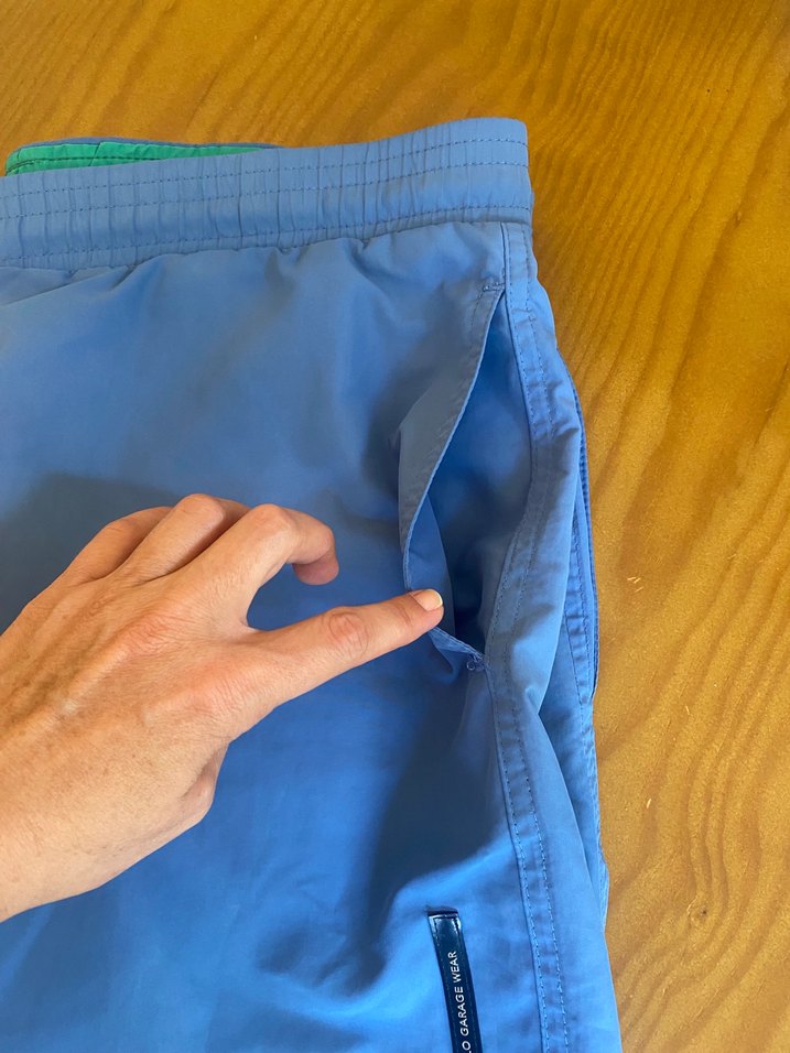 Mavi Erkek Yüzme Şortu - Görsel 4