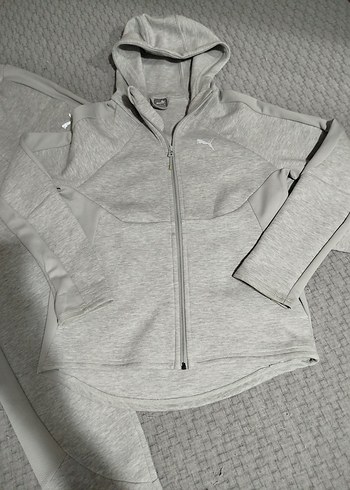 puma gri Eşofman Takımı Kapüşonlu ve Pantolon - Görsel 2