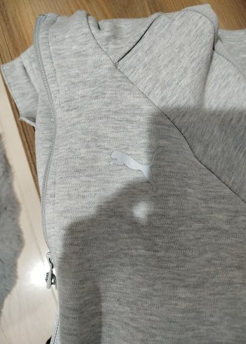 puma gri Eşofman Takımı Kapüşonlu ve Pantolon - Görsel 10