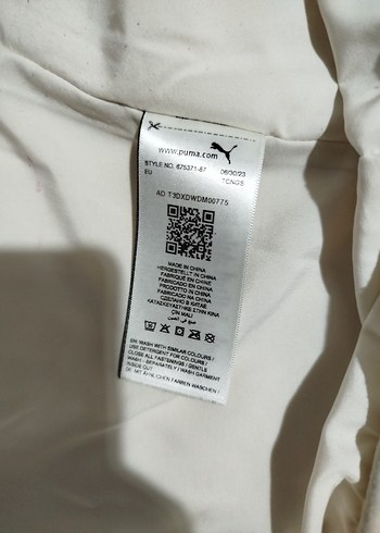 puma sokak Stili Beyaz Peluş Kadın Ceket - Görsel 3