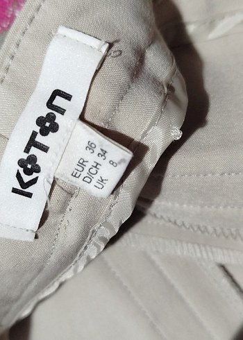 Kadın Beyaz Kumaş Pantolon - Görsel 5