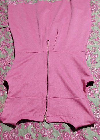 Kolsuz Pembe Elbise - Görsel 6