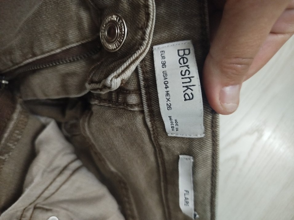 Bej  Kadın Kot Pantolon - Görsel 4