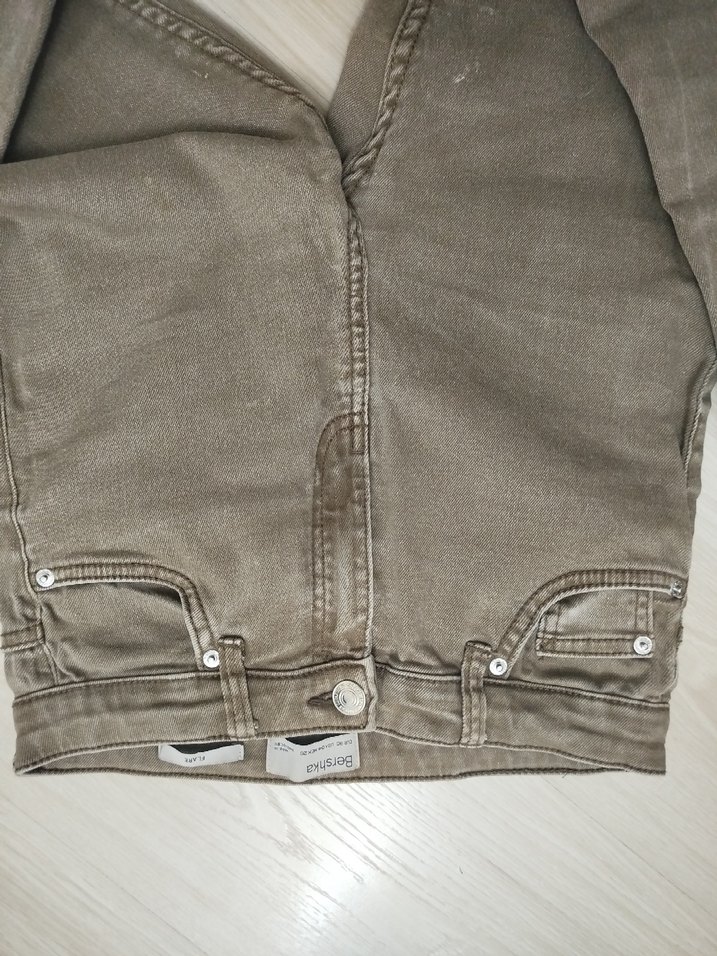 Bej  Kadın Kot Pantolon - Görsel 3