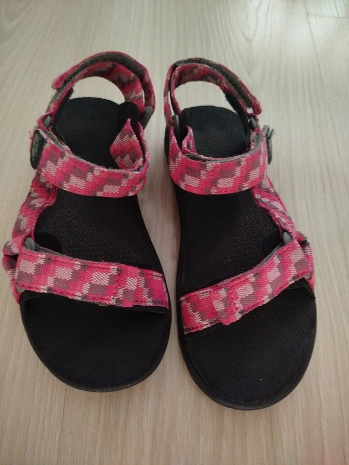 Pembe Renkli Bağlama Desenli çocuk Sandalet - Görsel 2