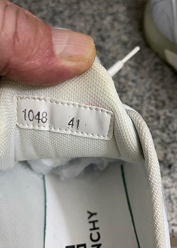 Beyaz Yılan Desenli Bağcıklı Sneakers - Görsel 6