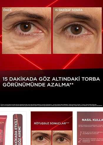 L'Oréal Revitalift Göz Kremi 15 Dakikada - Görsel 2