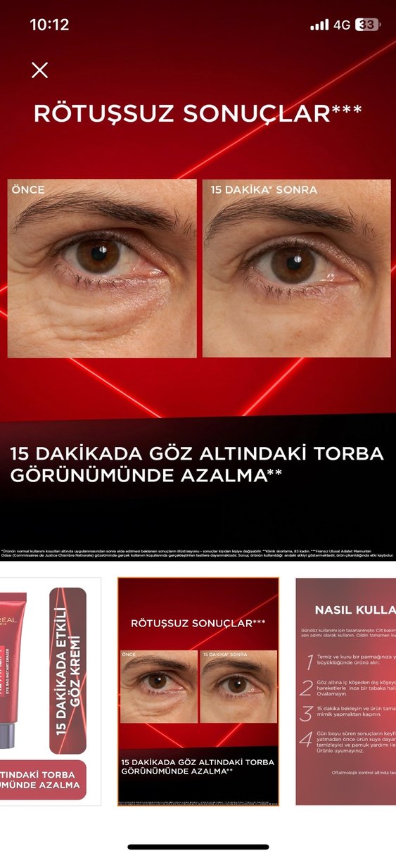 L'Oréal Revitalift Göz Kremi 15 Dakikada - Görsel 2