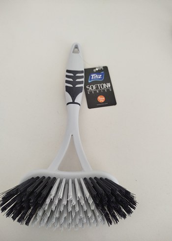 Titiz Gri Beyaz Plastik Bulaşık Fırçası - Görsel 3