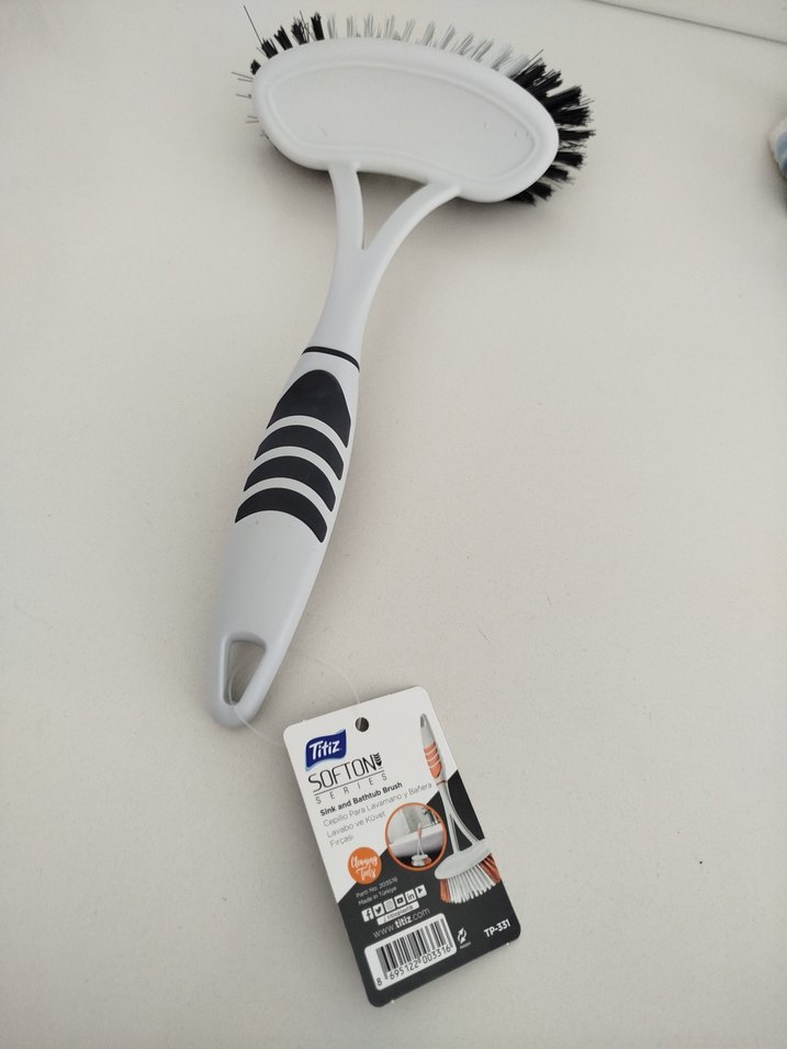 Titiz Gri Beyaz Plastik Bulaşık Fırçası - Görsel 2