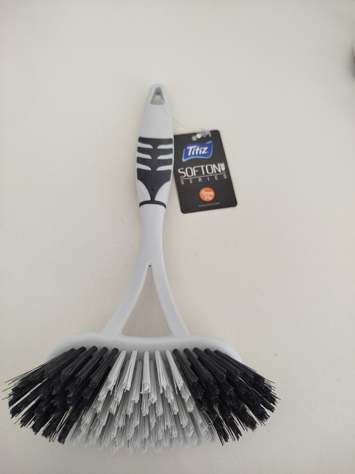 Titiz Gri Beyaz Plastik Bulaşık Fırçası - Görsel 3
