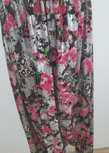 Bohem Çok Renkli Bağlama Desenli Kadın şalvar - Görsel 2