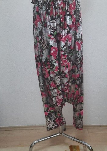 Bohem Çok Renkli Bağlama Desenli Kadın şalvar - Görsel 7