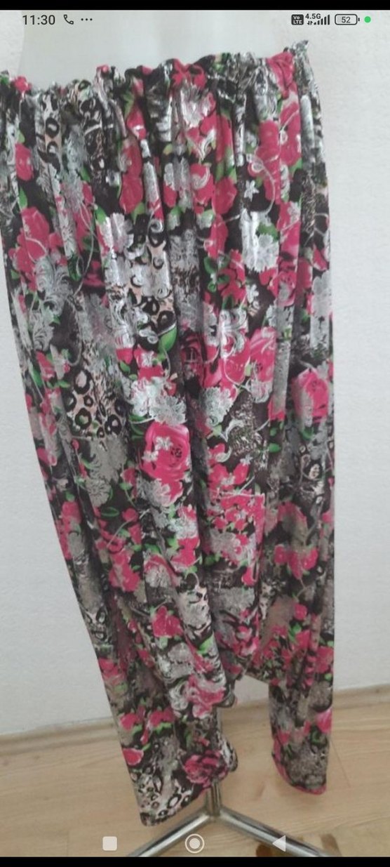 Bohem Çok Renkli Bağlama Desenli Kadın şalvar - Görsel 2