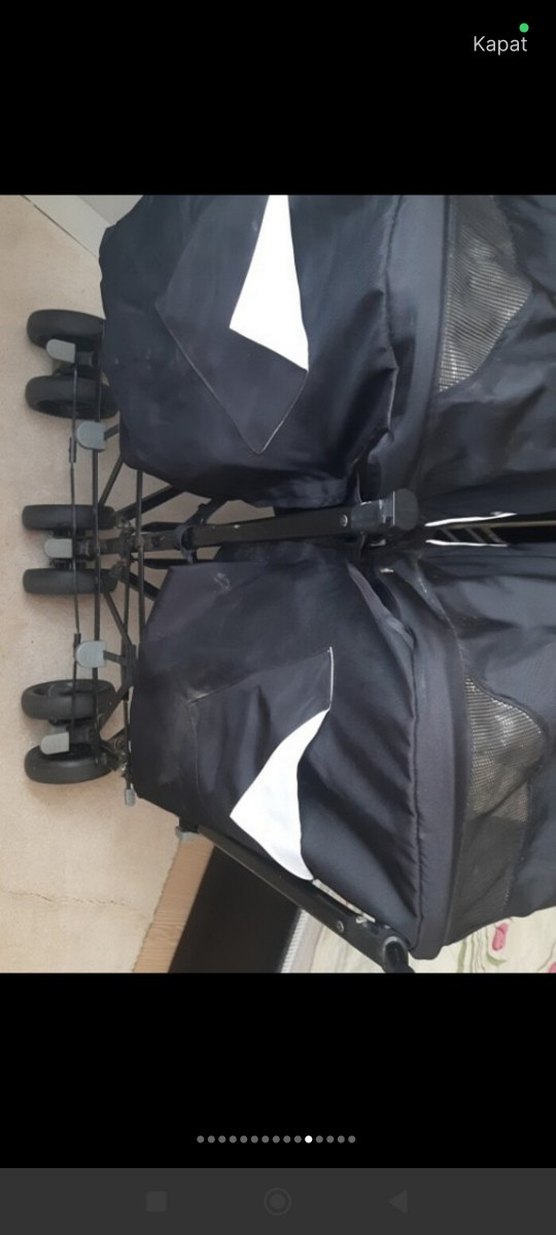 Siyah ikizi Bebek Arabası - Görsel 5