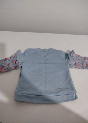 Kız Çocuk Mavi Sweatshirt - Görsel 4