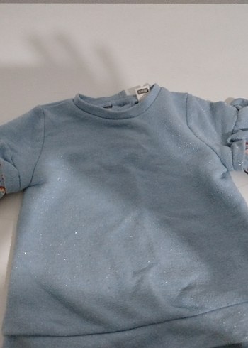 Kız Çocuk Mavi Sweatshirt - Görsel 3