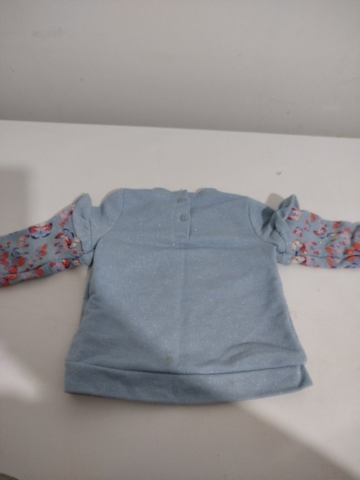 Kız Çocuk Mavi  Sweatshirt - Görsel 4