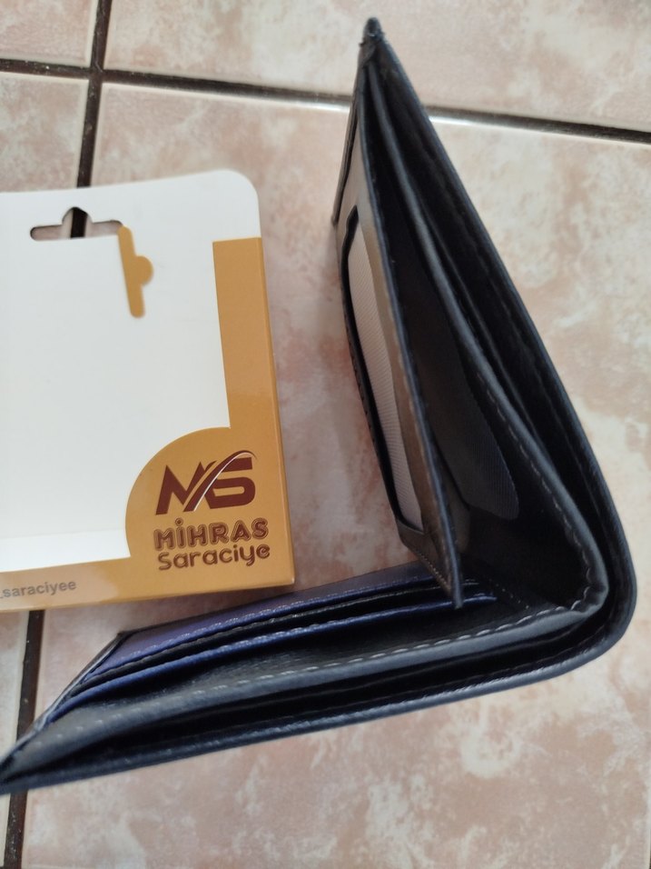 Lacivert Siyah Erkek Biker Cüzdan - Görsel 5