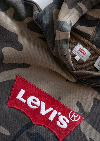 Levi's Kamuflaj Kapüşonlu Sweatshirt - Görsel 2