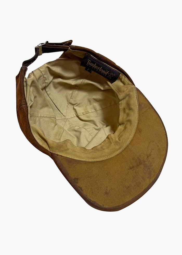 90s Timberland Suet Deri Sapka - Görsel 3