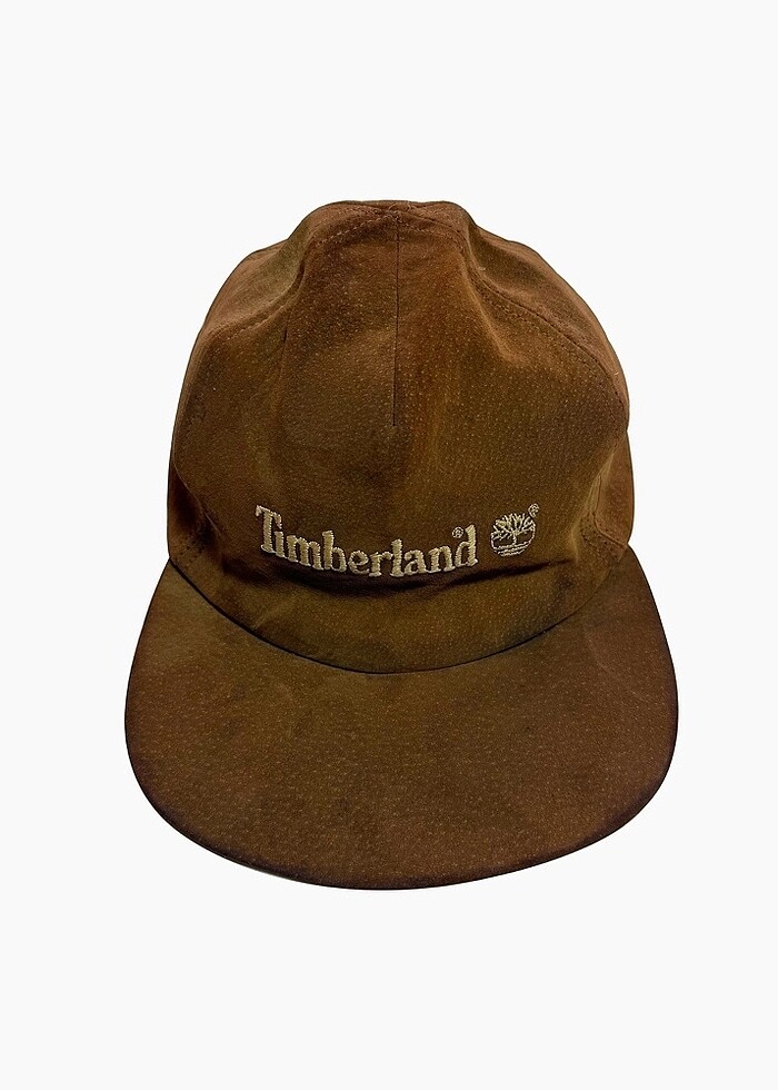 90s Timberland Suet Deri Sapka - Görsel 2
