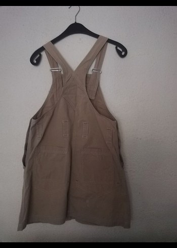 fermuar cepli Bej mini Salopet Y - Görsel 2