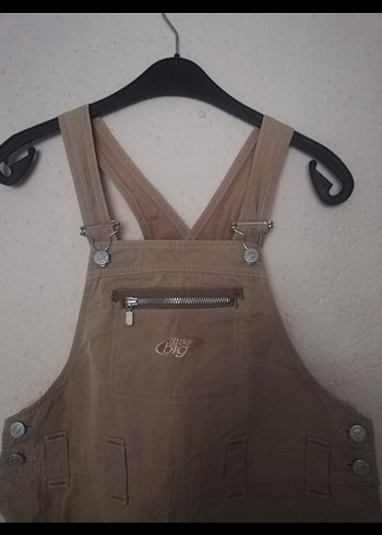 fermuar cepli Bej mini Salopet Y - Görsel 3