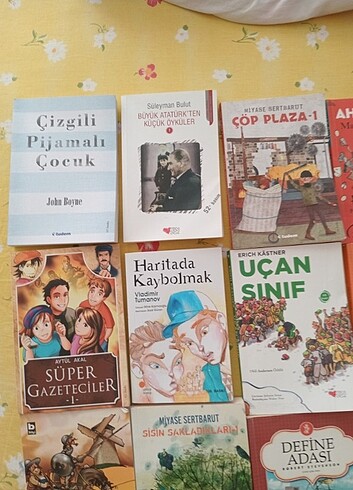 Beden Renk 15 adet Ortaokul düzeyinde temiz kitap