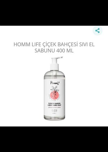 Homm Life bitkisel Çiçek Bahçesi Sıvı El Sabunu çeşitleri 400 ml - Görsel 3