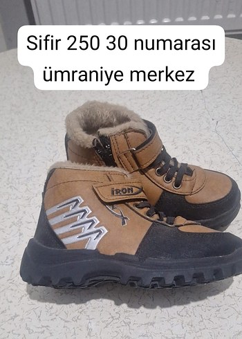 Kahverengi Erkek Çocuk Botu Velcro