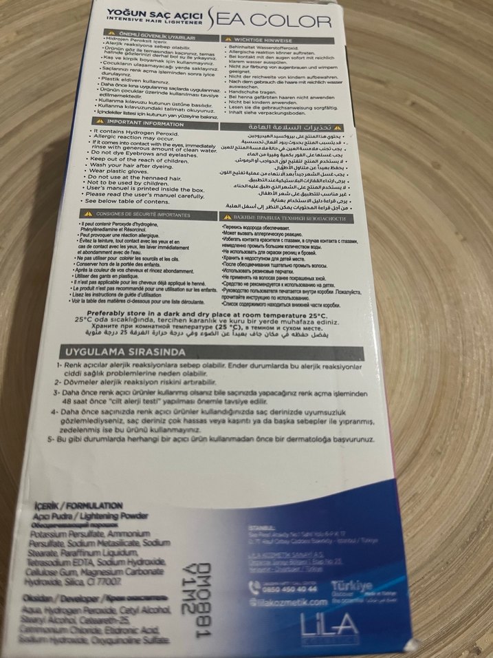 Sea Color Yoğun Saç Açıcı - Vegan - Görsel 2