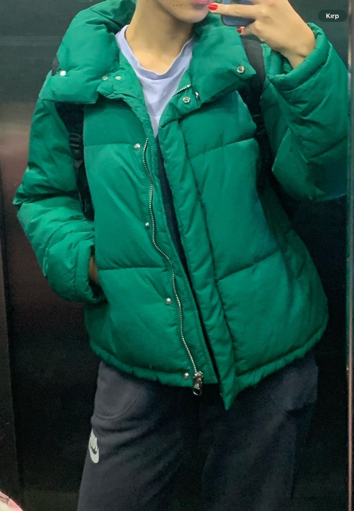 Bershka Yeşil Kadın Kışlık Mont - Görsel 2