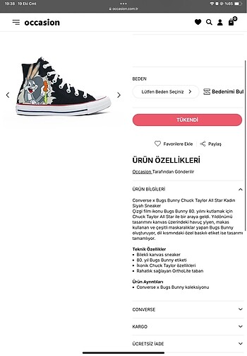 Converse bugs bunny - Görsel 2