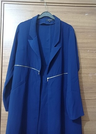 44 Beden mavi Renk Uzun ceket