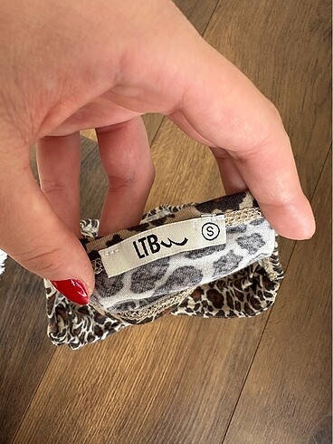 s Beden LTB leoparlı crop büstiyer