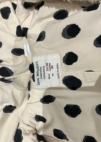 Zara baby  Bej Suni Kürk Detaylı Mont - Görsel 3