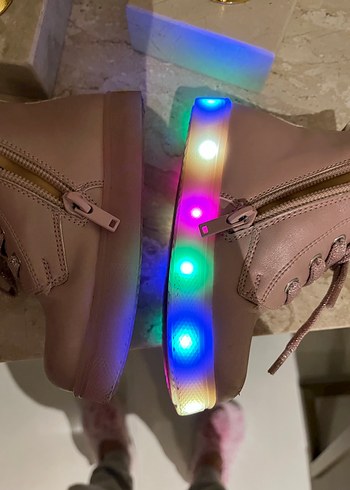 Pembe Simli ışıklı Kız Botları - Görsel 7