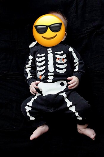 Carter?s cadılar bayramı iskelet bebek kostüm