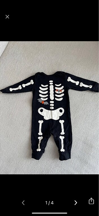 Carter's Carter?s cadılar bayramı iskelet bebek kostüm