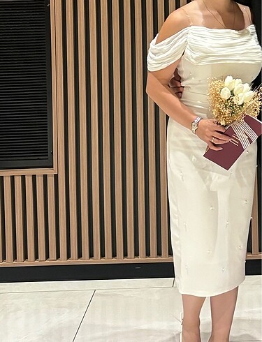 Çok tatlı nikah elbisesi